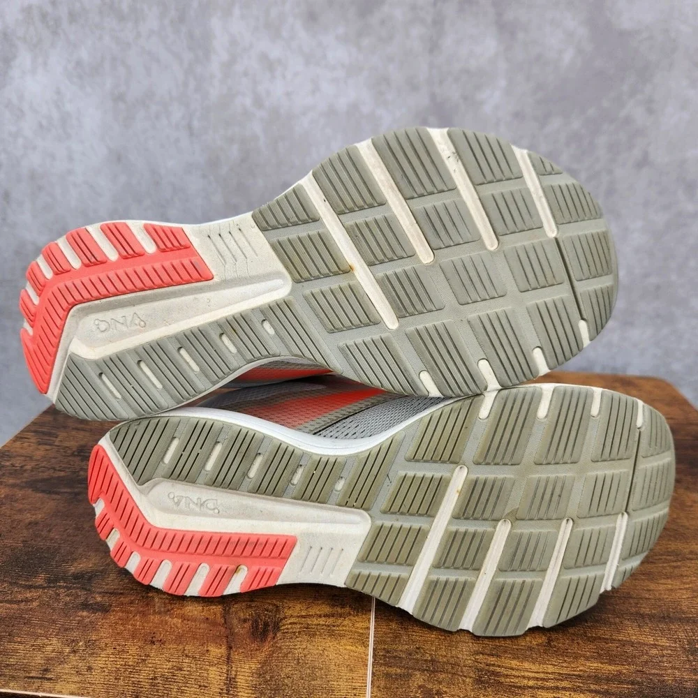 Brooks Range‎ Running Shoes Womens 9 B Gray Orange Sneakers Trainers 1203361B055